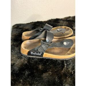 betula birkenstock Gizeh SZ  41 / 10.5 Women’s Black Patent leather sandals